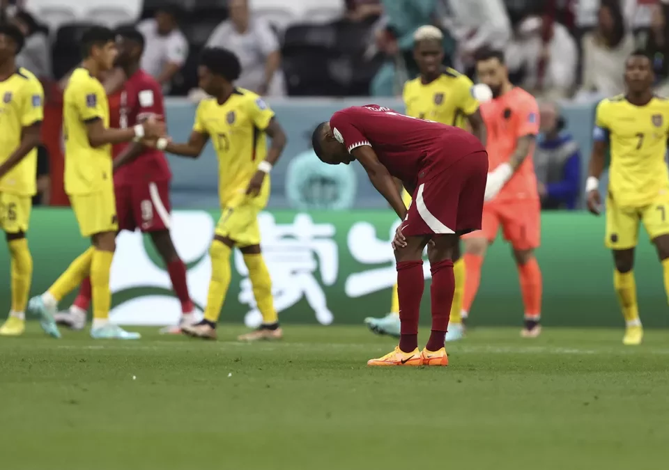équipe du Qatar defaite devant l'equateur